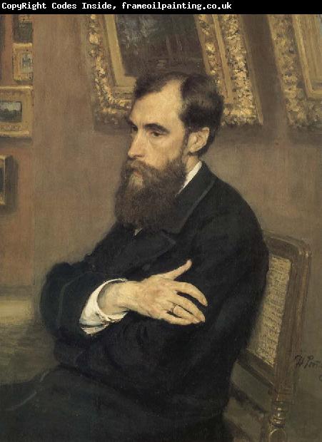 Ilya Repin Portrait of Pavel Tretyakov